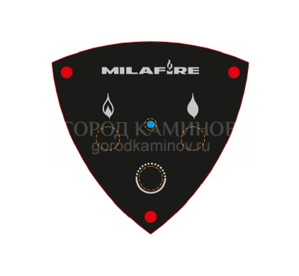 Газовый камин MILAFIRE 730 трехсторонний